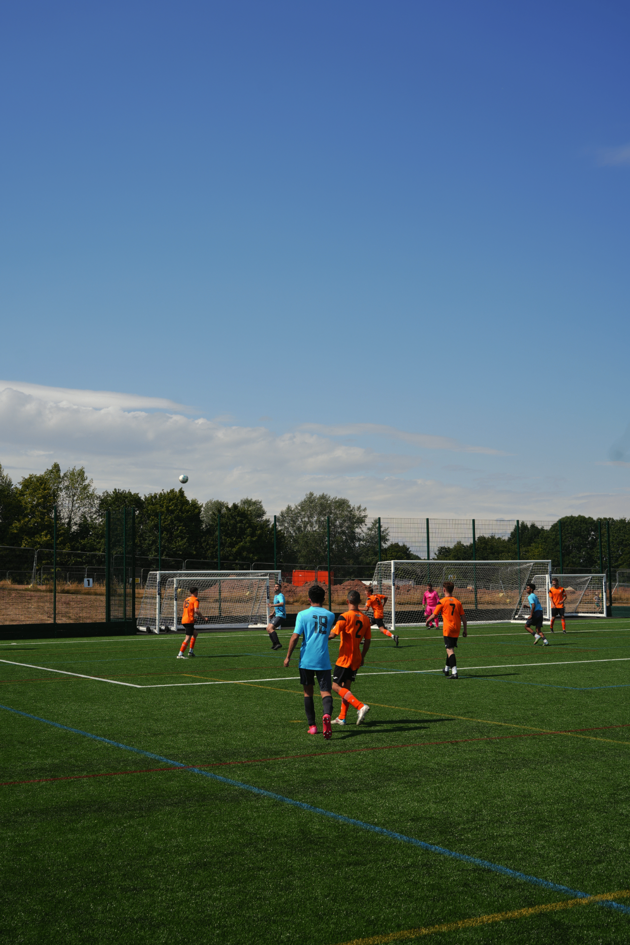Burghill Rangers attacking play against Wellington FC at The Copse pre-season friendly