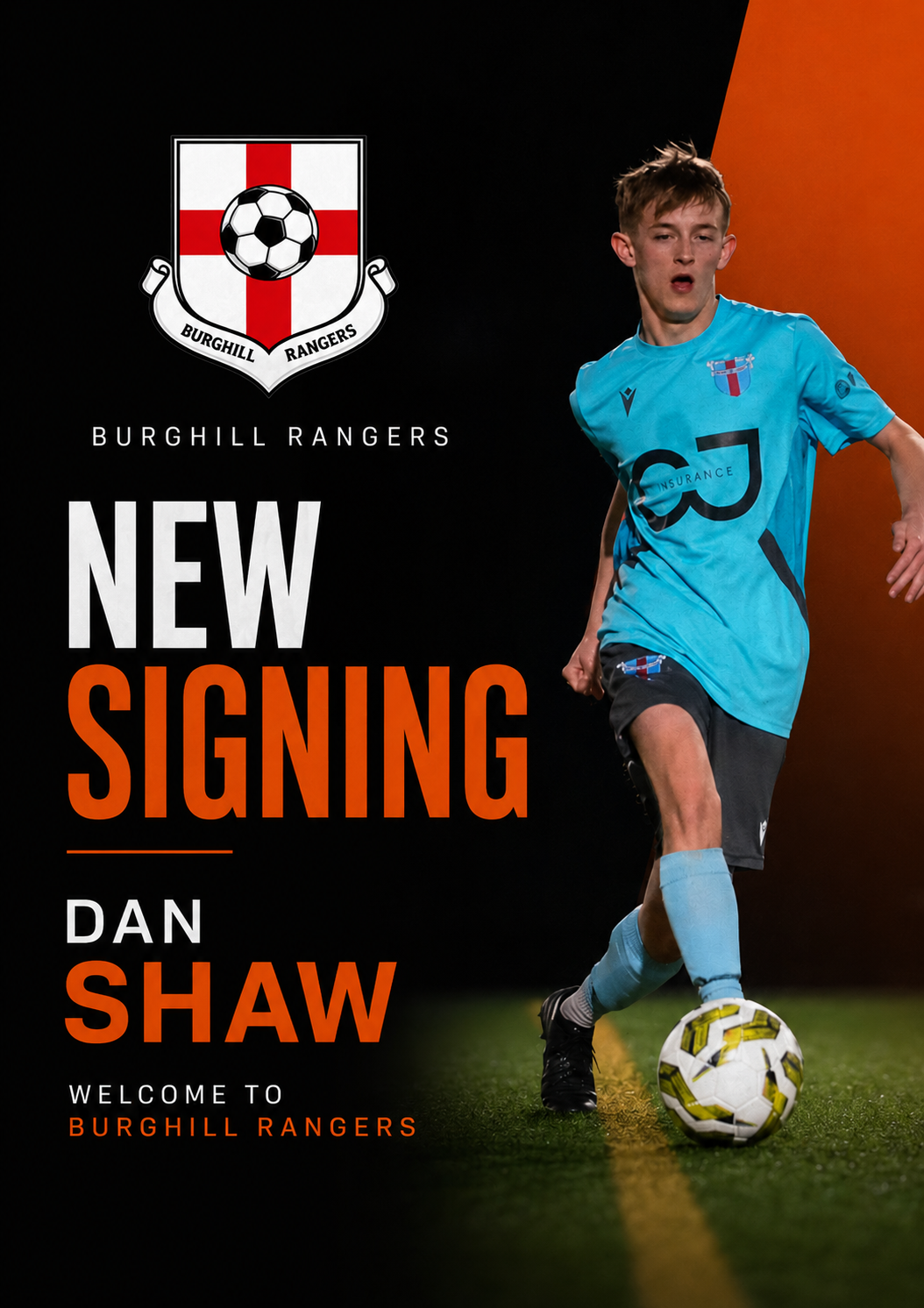 Dan Shaw announced as a new signing for Burghill Rangers AFC 26/27 season